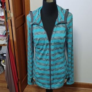 Aqua/green athletic hoodie